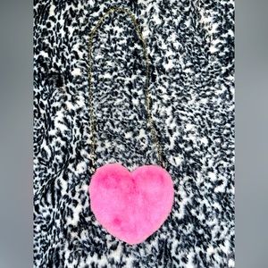 Fluffy Heart Shaped Purse